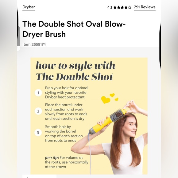 Drybar Doubleshot blow dryer - Picture 5 of 7